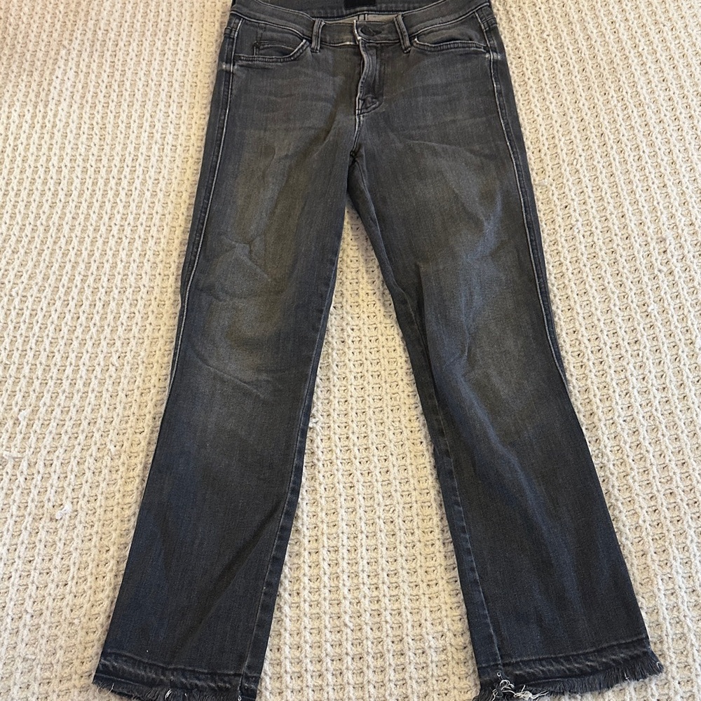 Mother the rascal crop undone hem